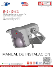 Manual de Instalacion BEA IS40/IS40XL, ADS Puertas y Portones Automaticos S.A. de C.V.